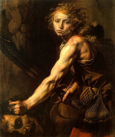 David With The Head Of Goliath Biblical Painting By Tanzio Da Varallo ...