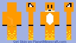 Mozilla Firefox (no texture) Minecraft Skin