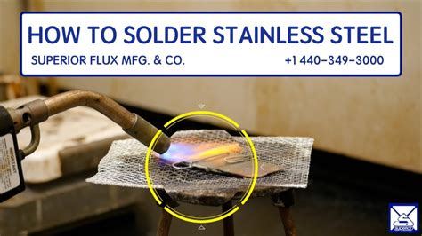 How To Solder Stainless Steel - YouTube