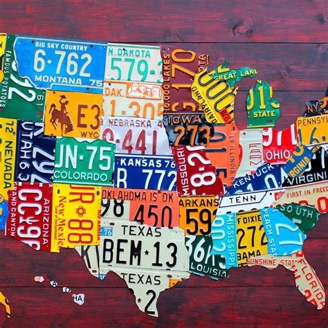 License Plate Map USA I Wall Art | Photography | by DESIGN TURNPIKE