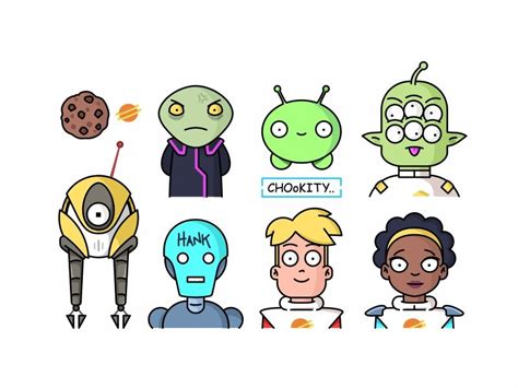 Final Space Characters | Space character, Cartoon style drawing, Sketch ...