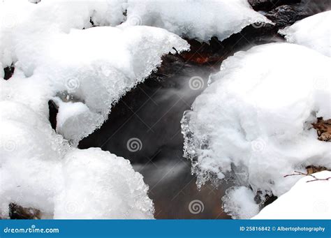 River during Winter stock photo. Image of icicle, blizzard - 25816842