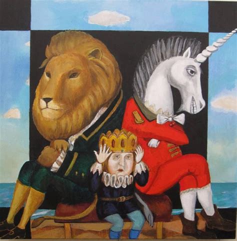 The Lion,King and the Unicorn Painting | Unicorn painting, Lion and ...