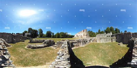 360° view of The ruins of Thetford Priory, one of the most important ...