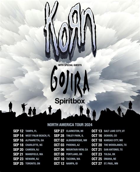 KoRn have just announced their 2024 North American tour with Gorjia and ...