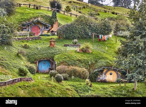 Hobbiton Movie Set Stock Photo - Alamy