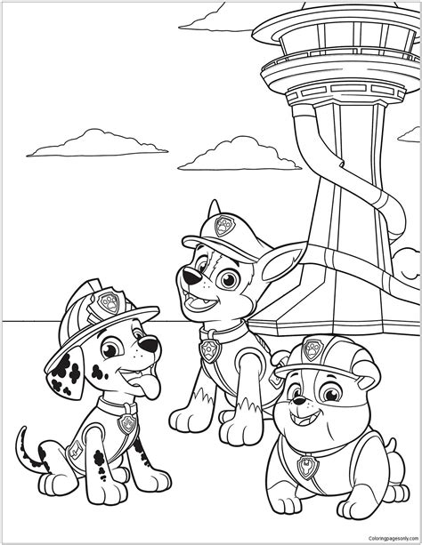 Paw Patrol 38 Coloring Page | Paw patrol coloring pages, Paw patrol ...