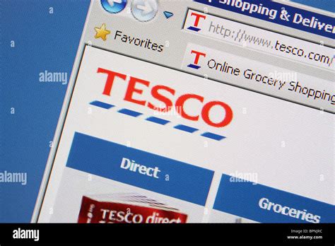 tesco online grocery shopping Stock Photo - Alamy