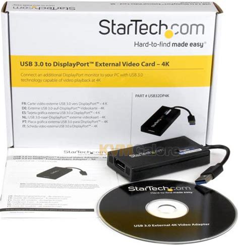 StarTech | USB 3.0 to DisplayPort 4K External Video Adapter ...