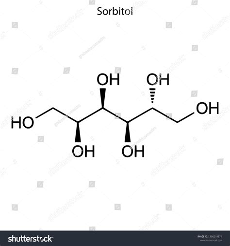 Skeletal Formula Sorbitol Chemical Molecule Stock Vector (Royalty Free ...