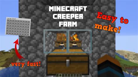 easy CREEPER GUNPOWDER farm tutorial minecraft 1.16+ - YouTube