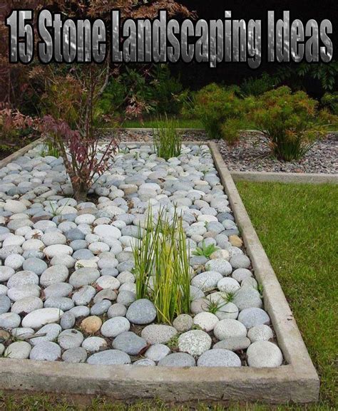 Add stylish touches to your outdoor space with these stone landscaping ...