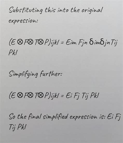 [Solved] . Simplify the following expression by using Einstein notation ...