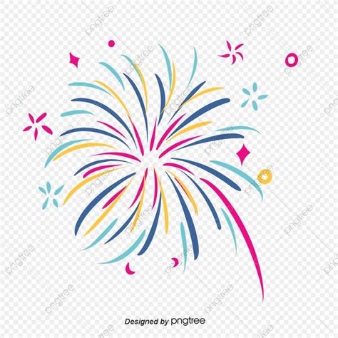 Summer Illustration PNG Image, Summer Fireworks Illustrations ...