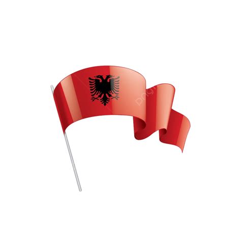 Albania Flag Vector Design Images, Albania National Flag Banner Symbol ...