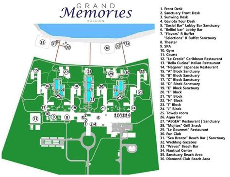 Resort Map | Grand Memories Holguin | Holguin, Cuba