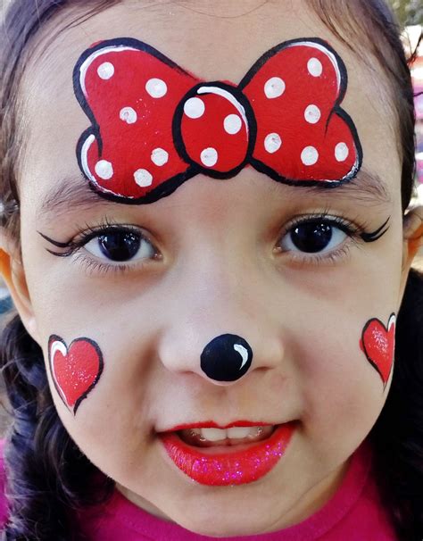 @Sarah Cruz Pintura facial Minnie - Minnie Face Painting | Trucco per ...