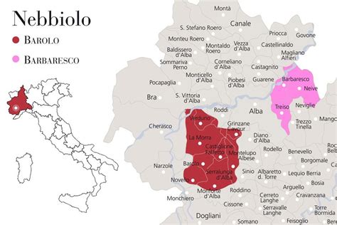 Barolo and Barbaresco maps | Vinkart