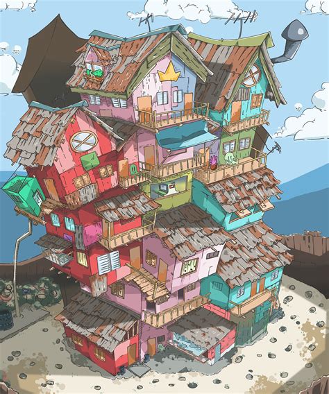 Slum Illustration :: Behance