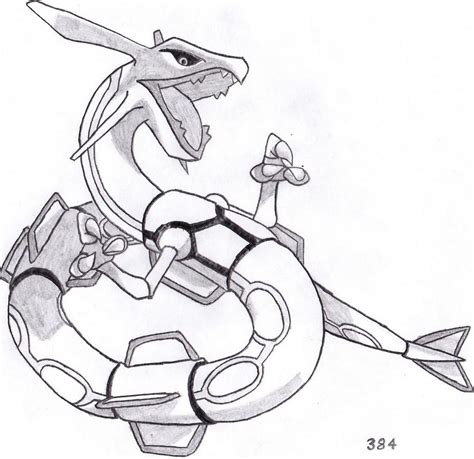 Legendary Rayquaza Pokemon Coloring Pages - Free Pokemon Coloring Pages