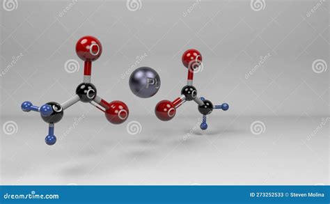 Lead (II) Acetate Molecule 3D Render Illustration. Stock Illustration ...