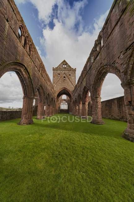 Ruins Of Sweetheart Abbey — history, sightseeing - Stock Photo | #164924540