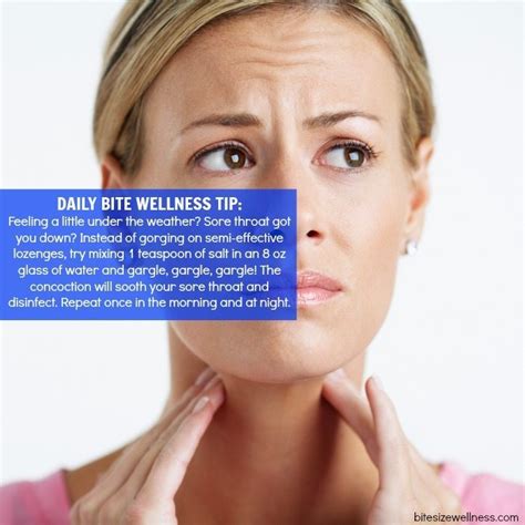 Daily Bite Wellness Tip: Salt Water Gargle for A Sore Throat