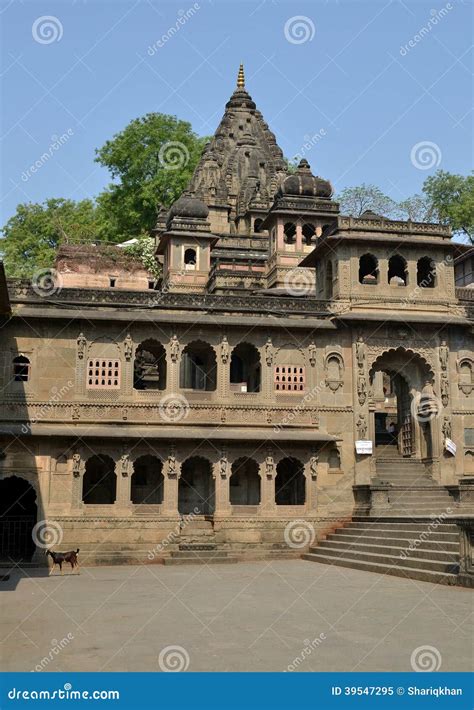 Maheshwar Historic Temple India Stock Image - Image of religious ...