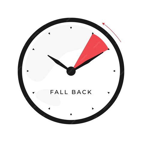 Premium Vector | Fall back vector illustration clock