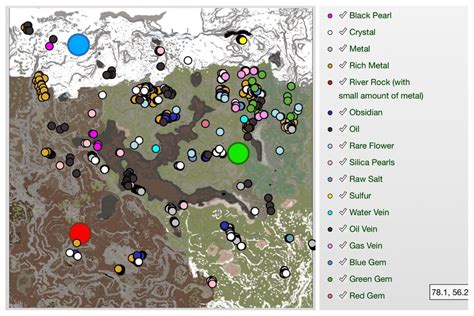 Valguero Resource Map : arkps4