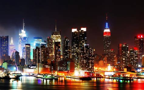 Manhattan New York City Night Wallpapers - Wallpaper Cave