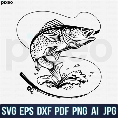 Walleye Fishing Svg Fishing Svg Walleye Fish Svg Walleye | Etsy Canada