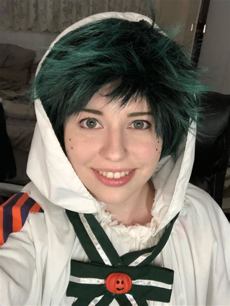 Halloween Deku! in 2020 | Cosplay makeup, Cosplay wigs, Cosplay