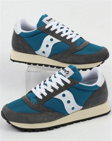 Saucony Jazz Original Vintage Trainers Castle Rock/Teal,runners,shoes ...