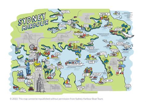 Harbour Map | Sydney Harbour Boats Tour