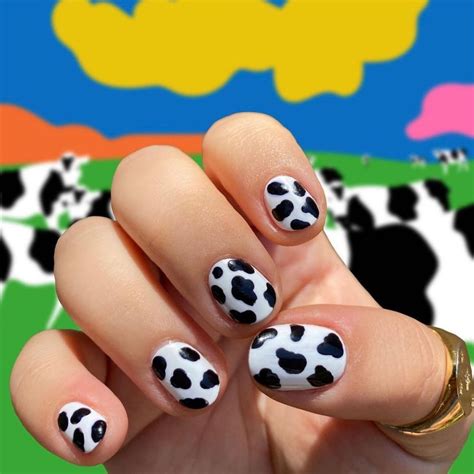 22 Examples of Cow Print Nails for Your Next Manicure | Who What Wear