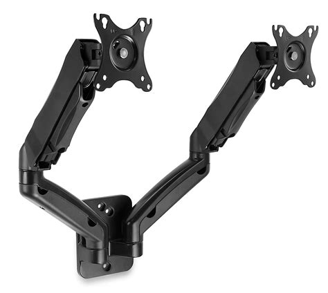 Mount-It! Dual Monitor Wall Mount Arms | Fits 19-27 Inch Computer ...