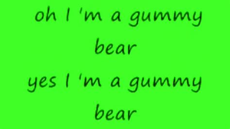 Gummy Bear Song LYRICS - YouTube