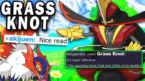 GRASS KNOT CHINESE KINGAMBIT! Pokemon Scarlet and Violet - YouTube