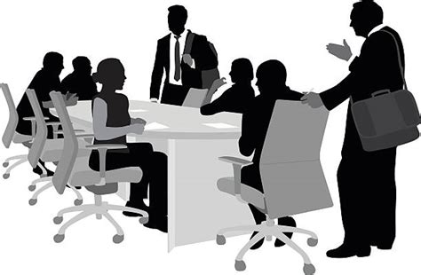 Cartoon Of A Meeting Room Illustrations, Royalty-Free Vector Graphics ...