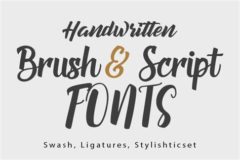 40 Handwritten Brush and Script Fonts (Download) | Fonts | Graphic ...