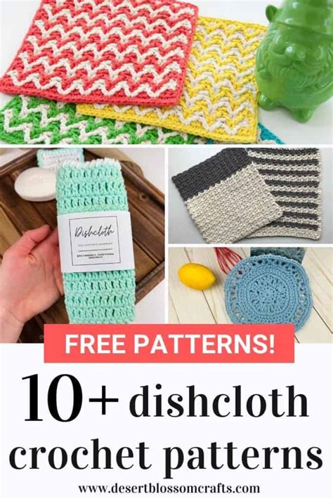 AWESOME Sugar 'N Cream Crochet Dishcloth Patterns