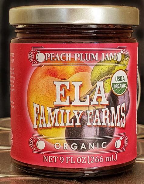 Peach Plum Jam - Ela Family Farms