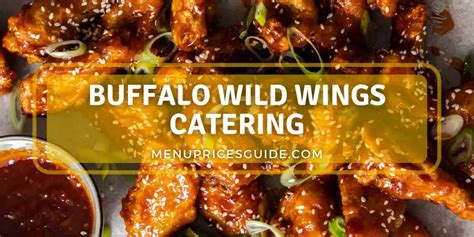 Buffalo Wild Wings Catering Menu - Updated 2024