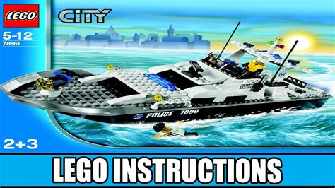 LEGO Instructions | City | 7899 | Police Boat (Book 2) - YouTube