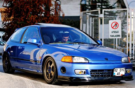 blue honda civic eg , aem , spoon , skunk2 , jdm photo | Honda civic ...