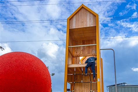 Grande Synthe, France - beautiful playground with light panels