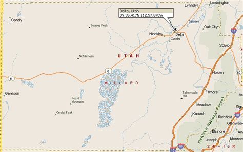 Delta, Utah Map 2