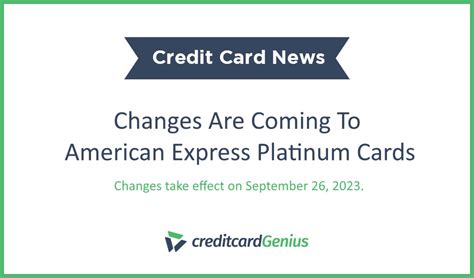 Changes Are Coming To American Express Platinum Cards | creditcardGenius