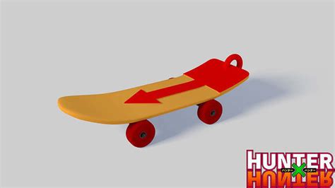 Killua skateboard Medal - hunter x hunter 3D model 3D printable | CGTrader